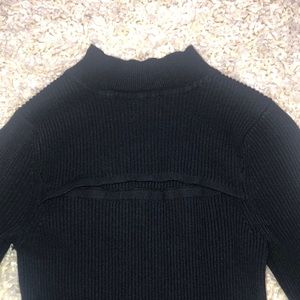 Long sleeve black dress